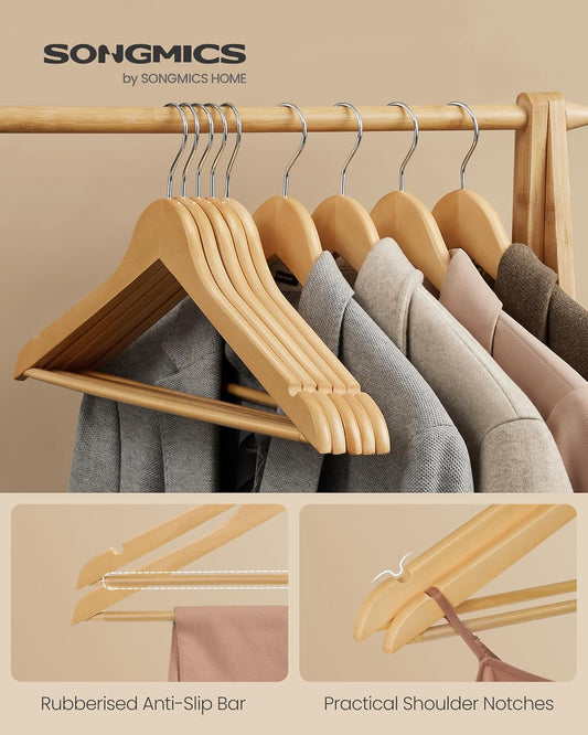 SONGMICS Wooden Hanger CRW001-20