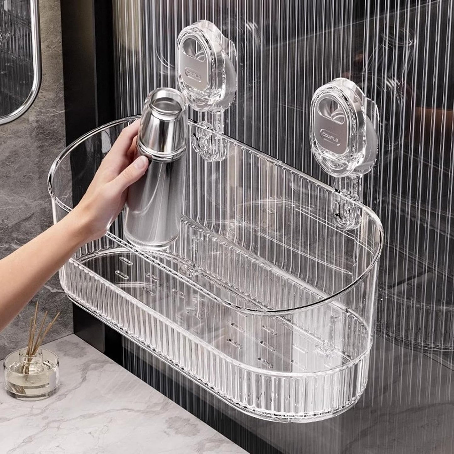 Suction Cup Bathroom Shelf
