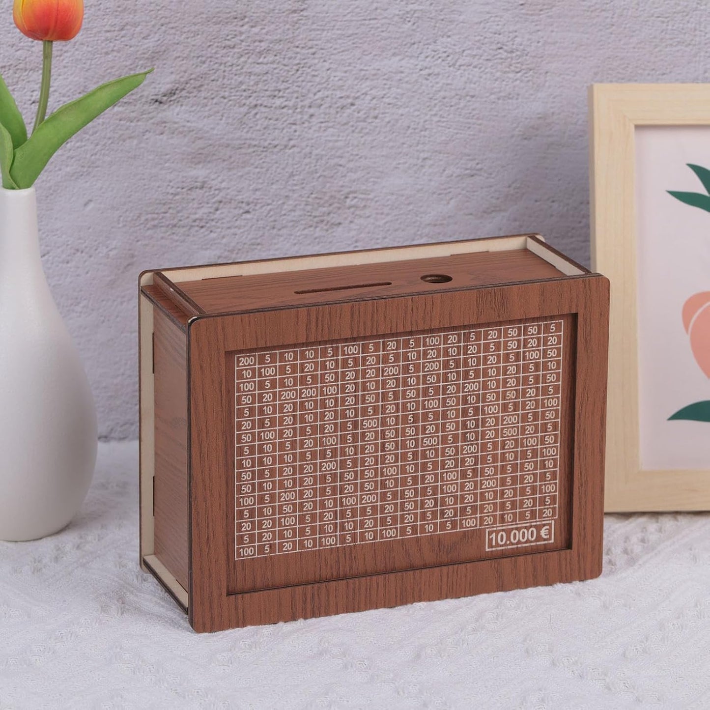 Cash Vault Wooden Savings Box