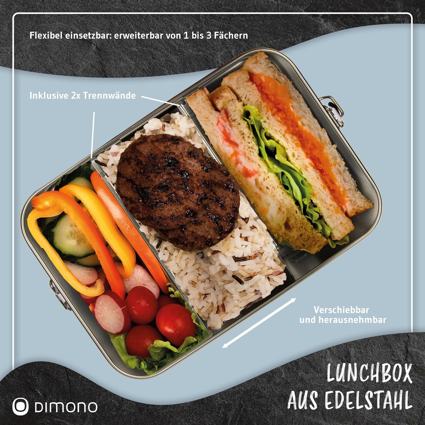 Dimono® Lunch Box Leak-Proof bento Box