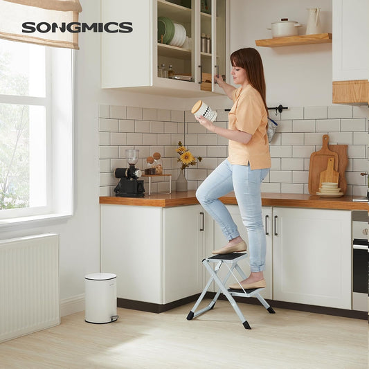 SONGMICS 2 Step Ladder GSL02WT