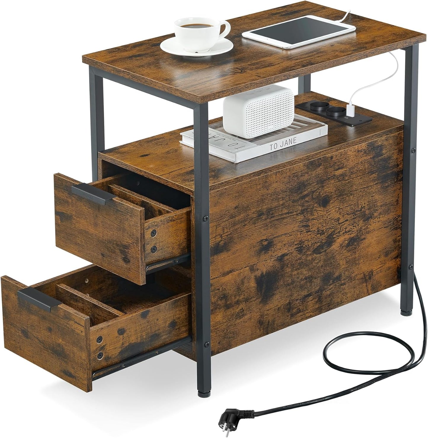 VASAGLE Bedside Table