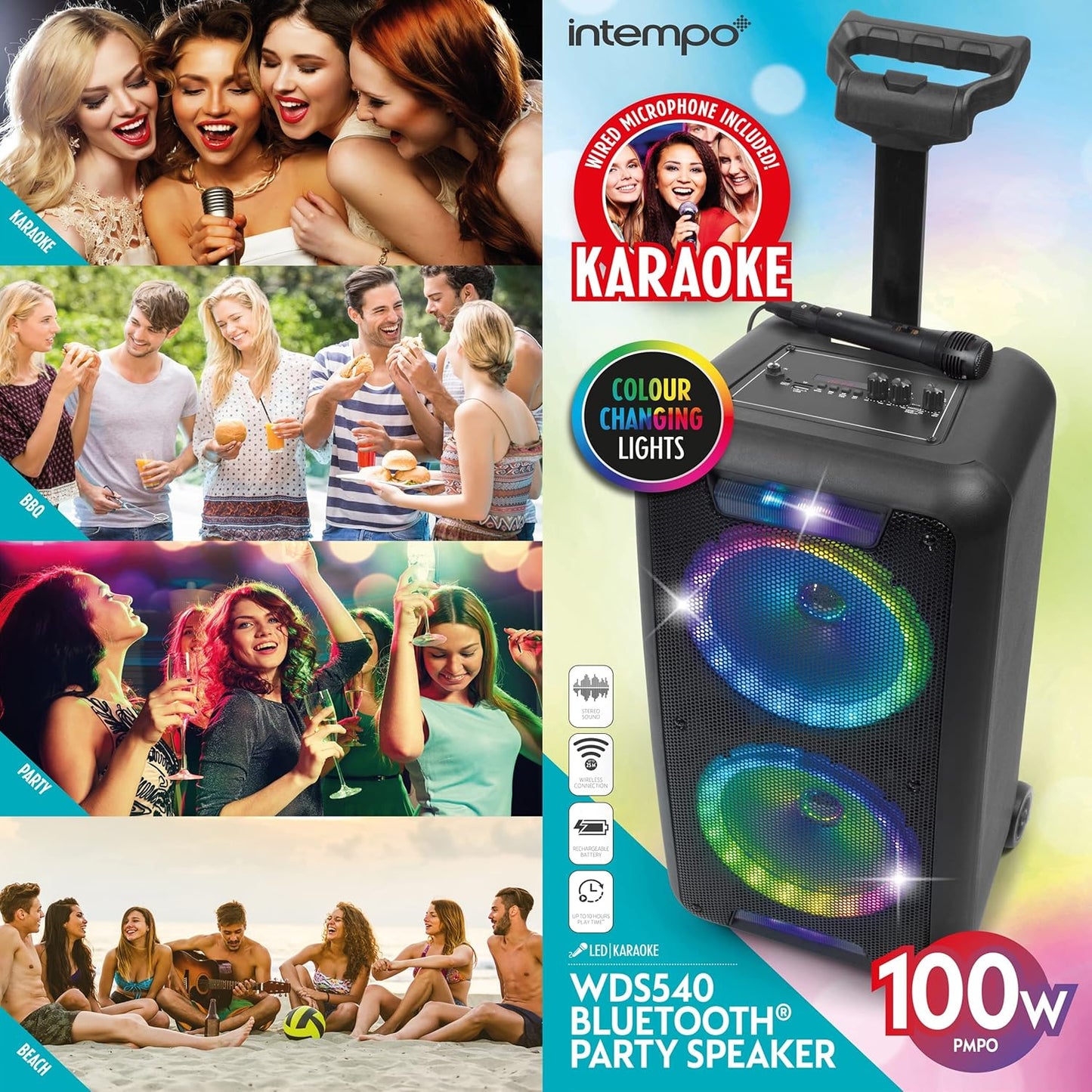 INTEMPO Bluetooth Karaoke Speaker