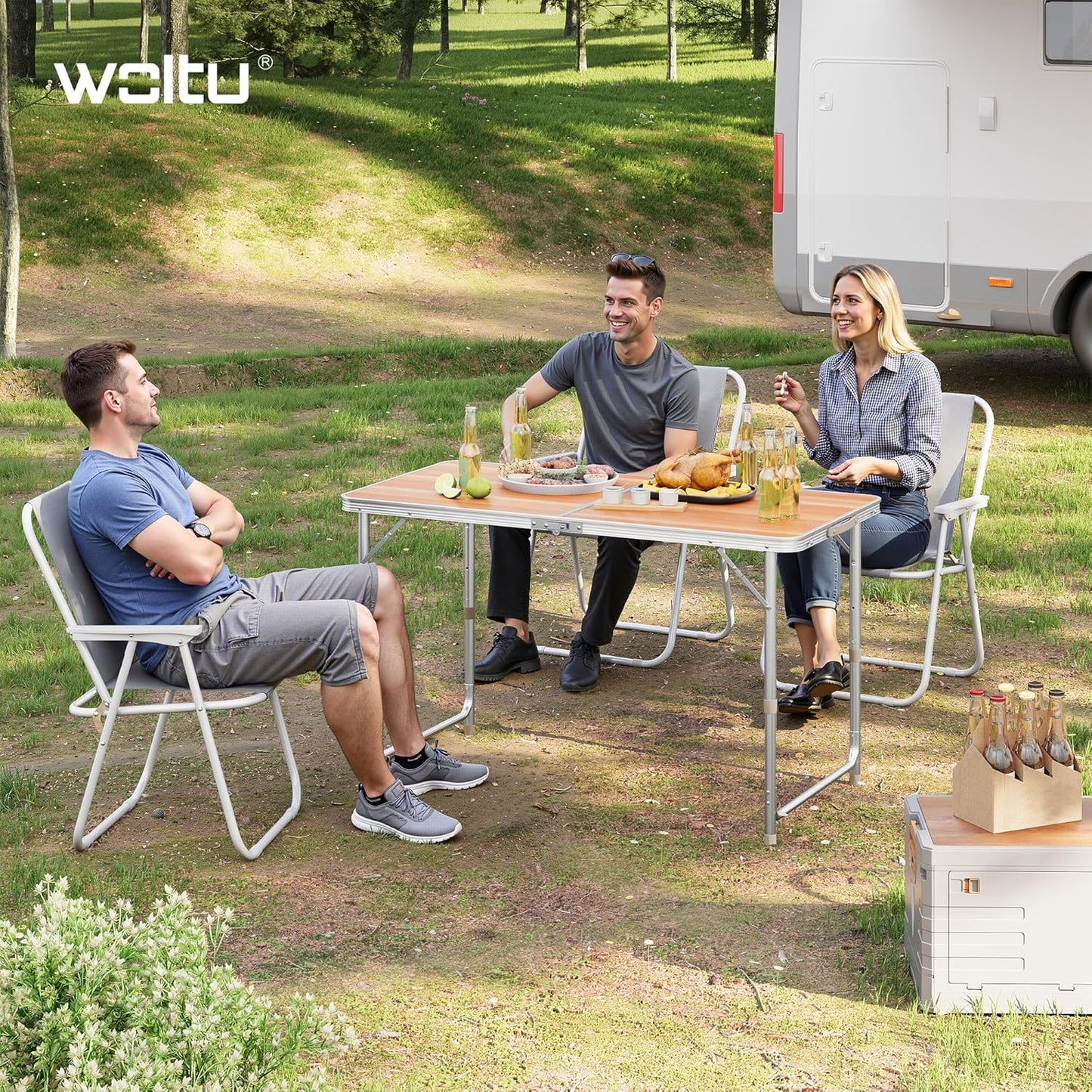WOLTU Folding Camping Table Garden Table (CPT8122HEI)