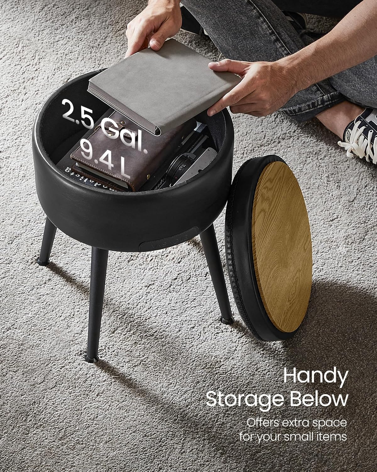 VASAGLE Vanity Chair Stool