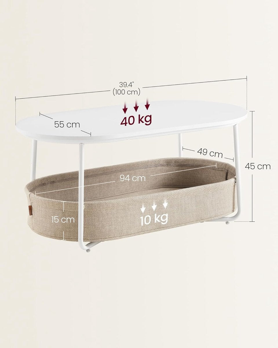 Furnstar oval coffee table
