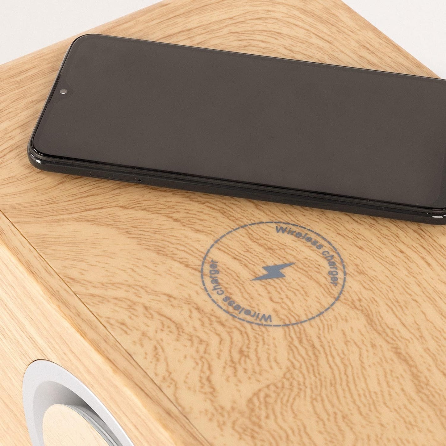 CREATE Air Pure Compact Air Purifier with Bluetooth Speaker and Wireless Charger