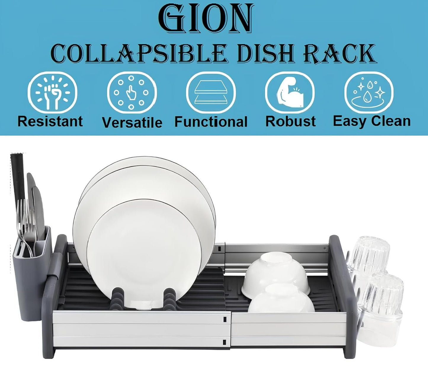 Aluminum Dish Drying Rack