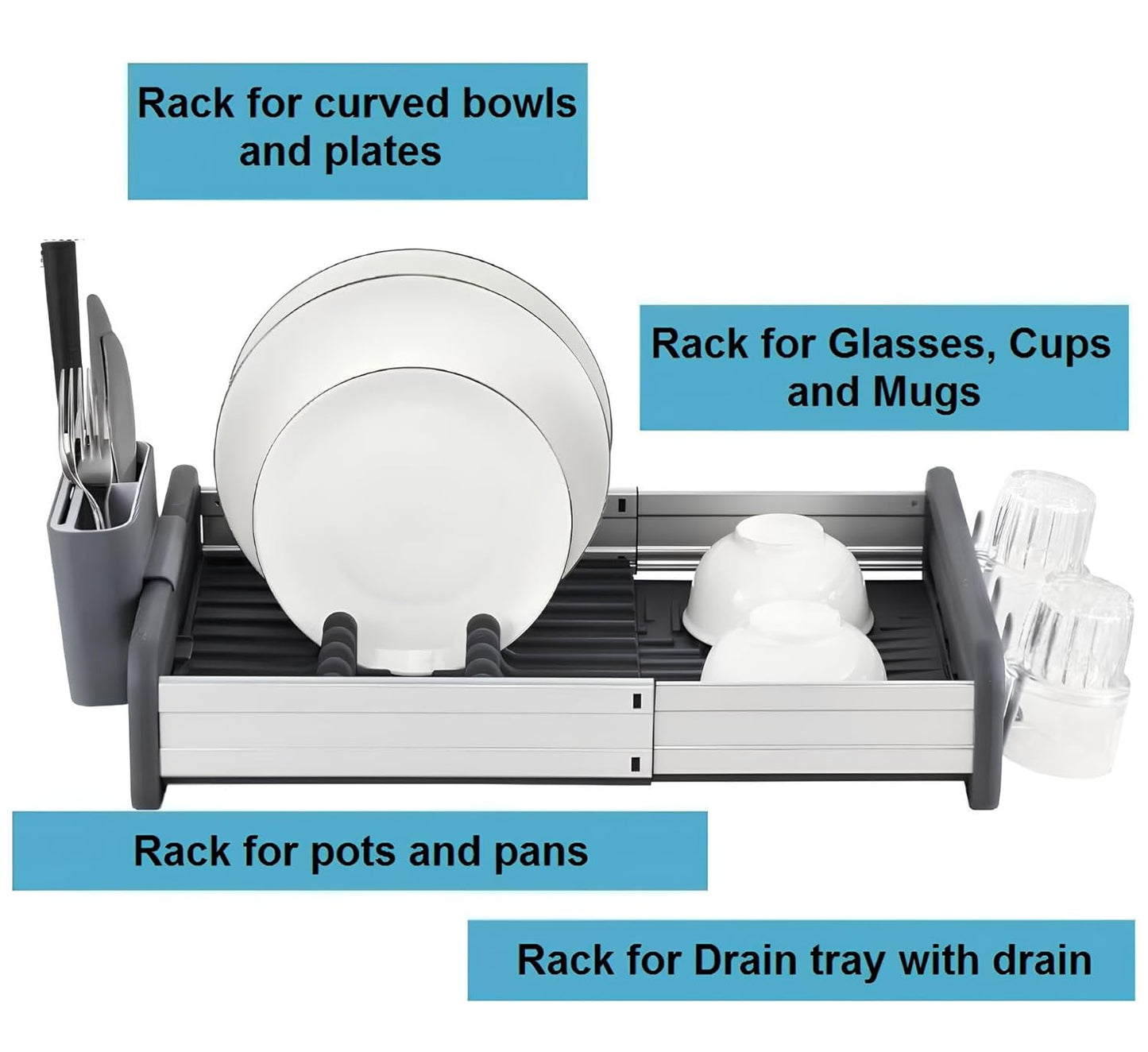 Aluminum Dish Drying Rack