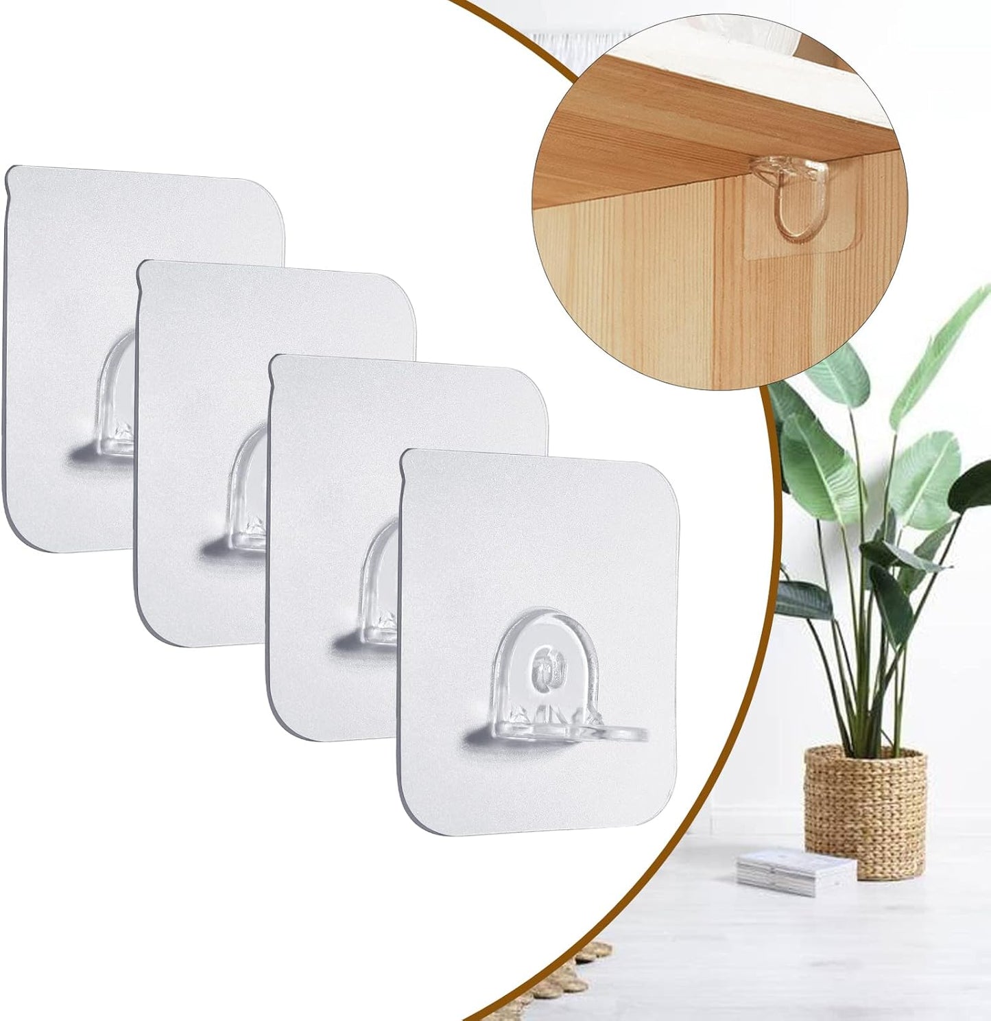 set of 4 Adhesive Shelf Brackets