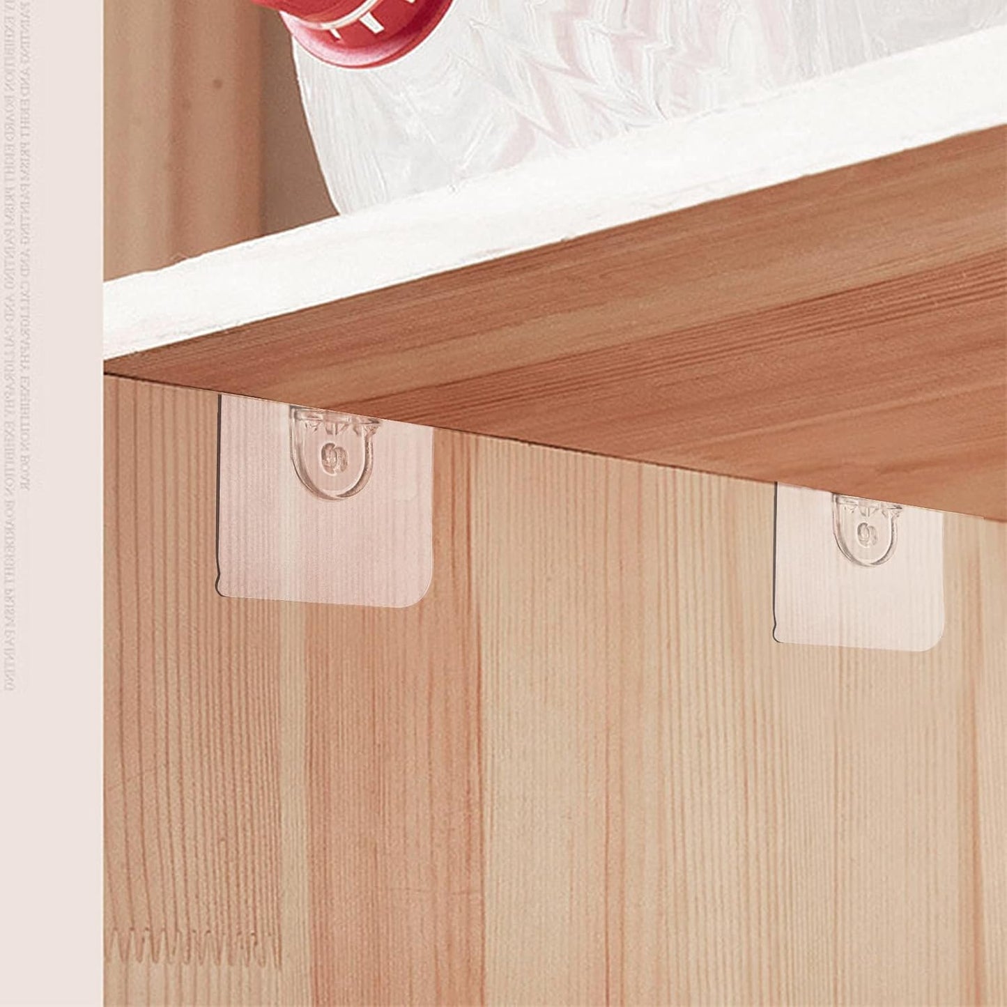 set of 4 Adhesive Shelf Brackets