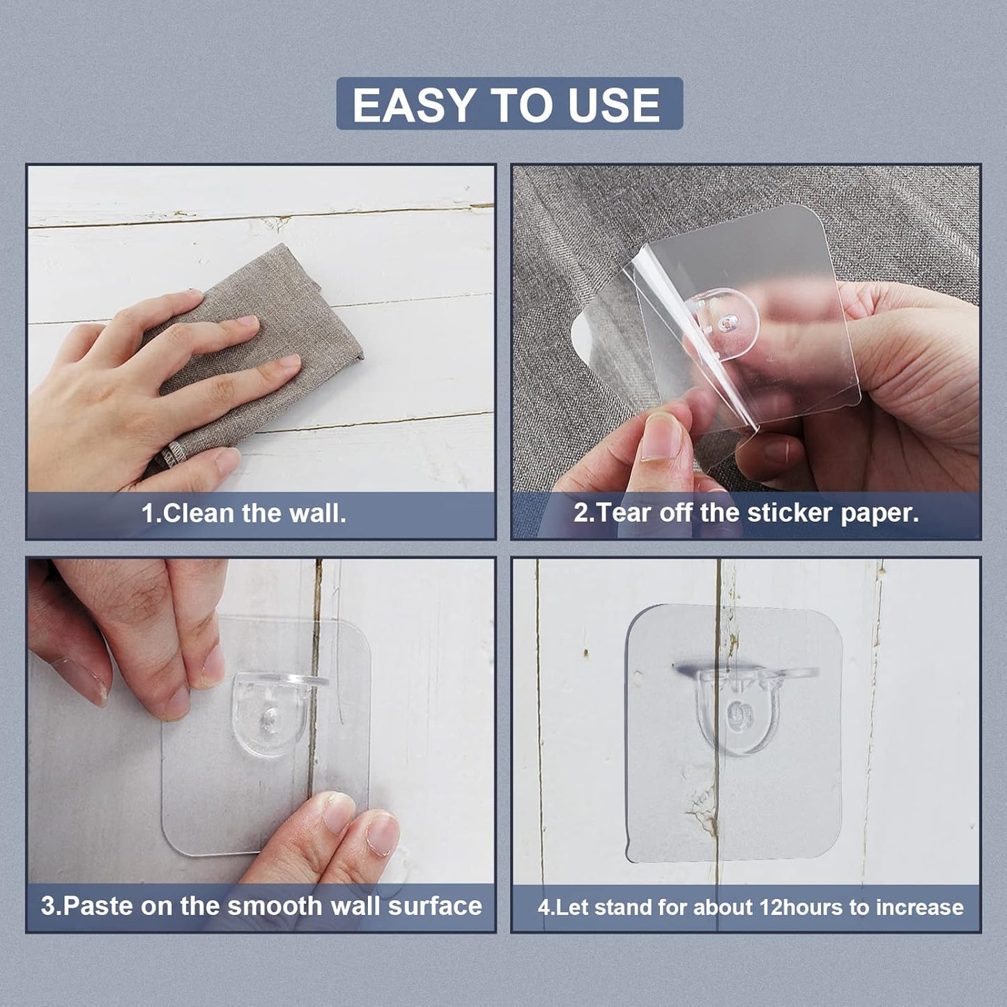 set of 4 Adhesive Shelf Brackets