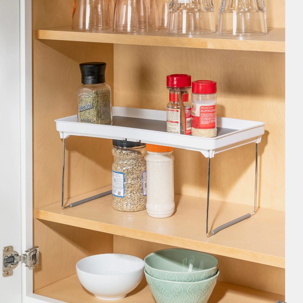Foldable Rubber Lined Plastic Kitchen Organizer Rack