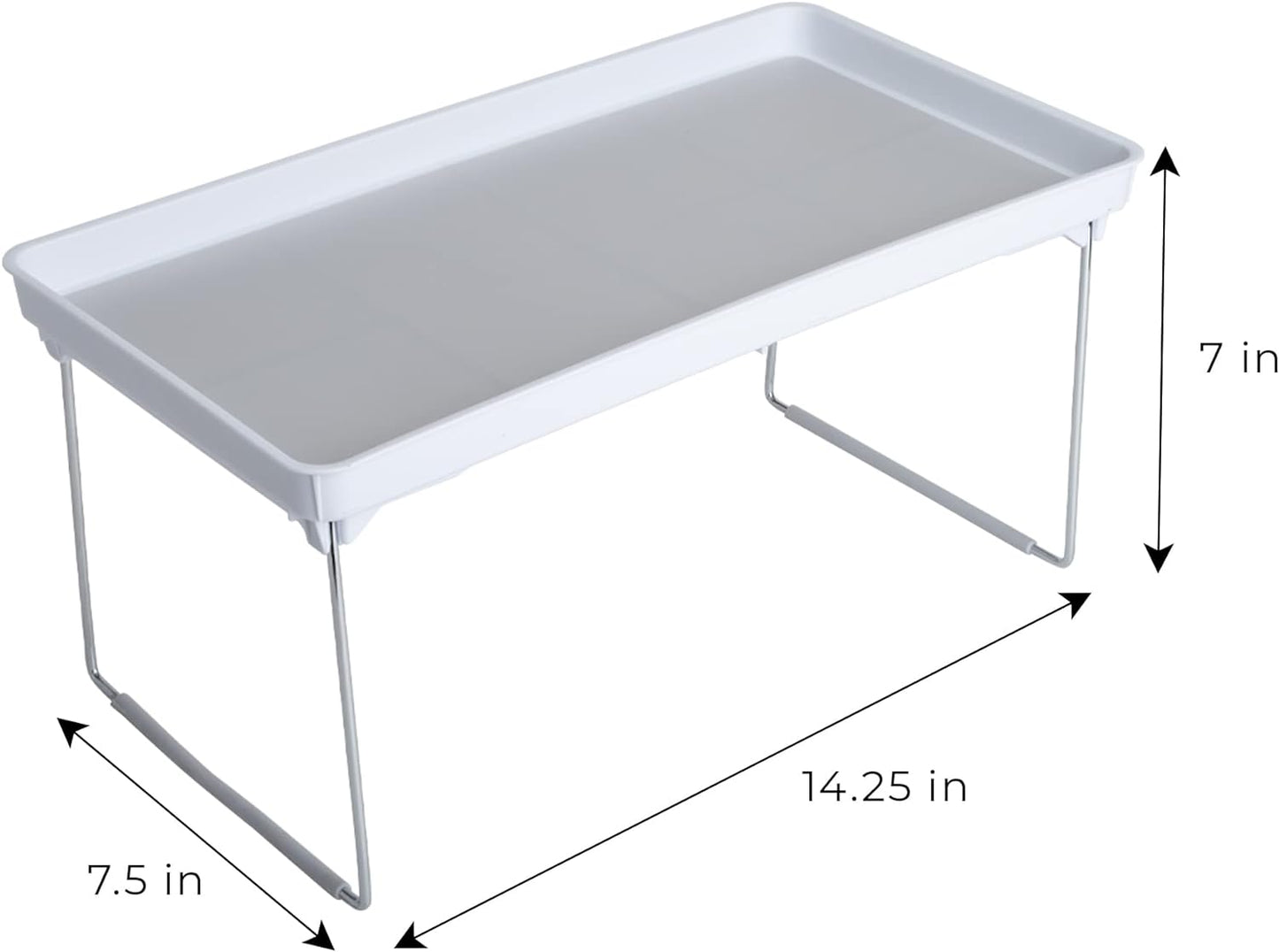 Foldable Rubber Lined Plastic Kitchen Organizer Rack