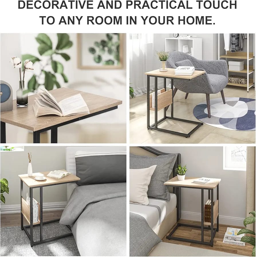 End Table Sofa Side Table with Storage