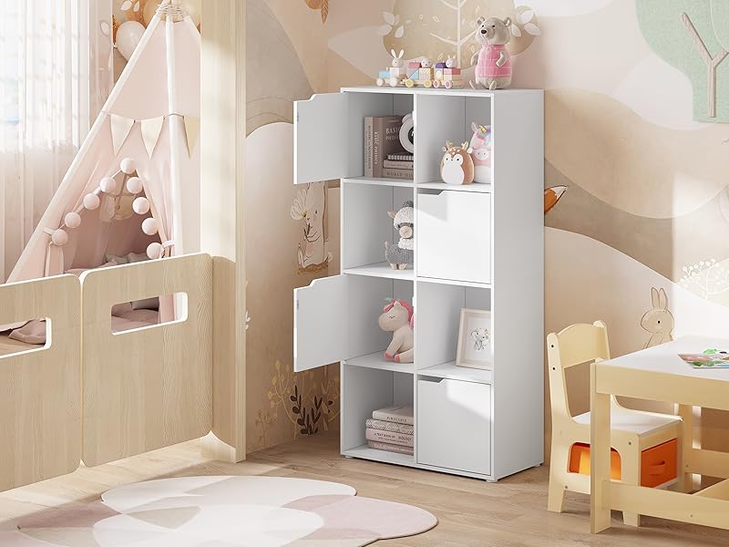 Bookcase with 8 Compartments