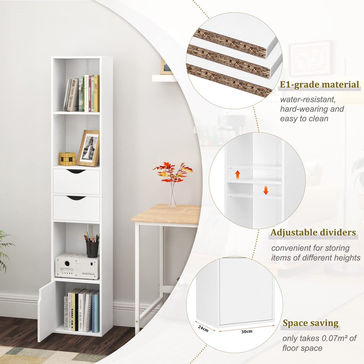 Bookshelf, Book Cabinet,