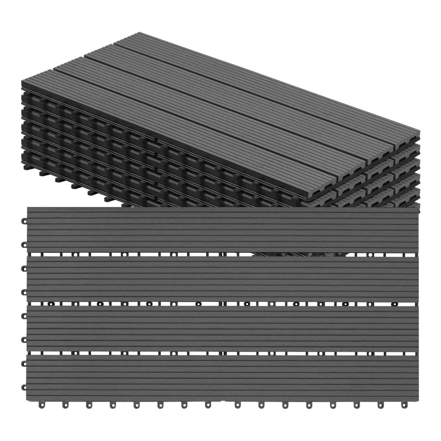 Set Of 11 WPC Composite Decking Boards