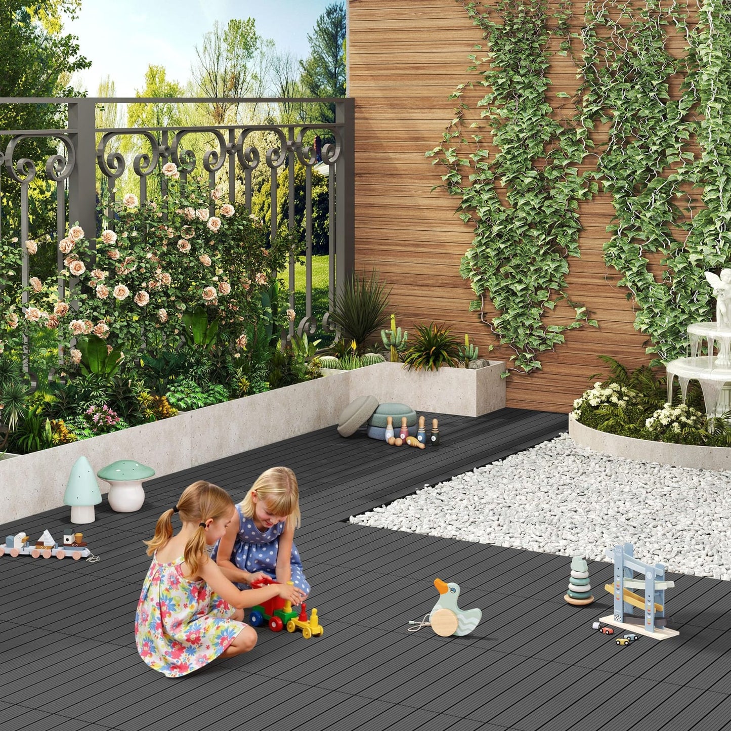 Set Of 11 WPC Composite Decking Boards