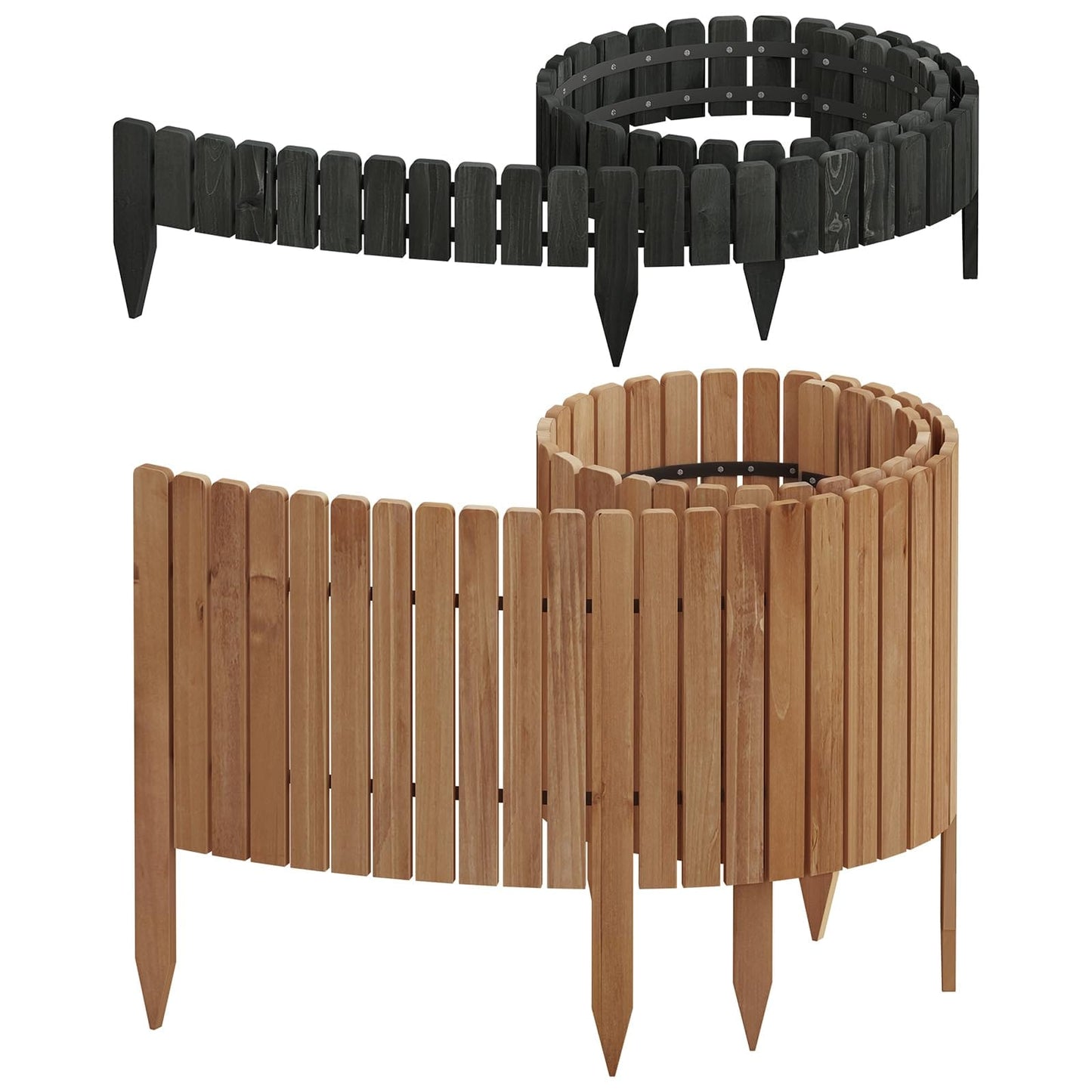Decorative Wooden Lawn Fence,