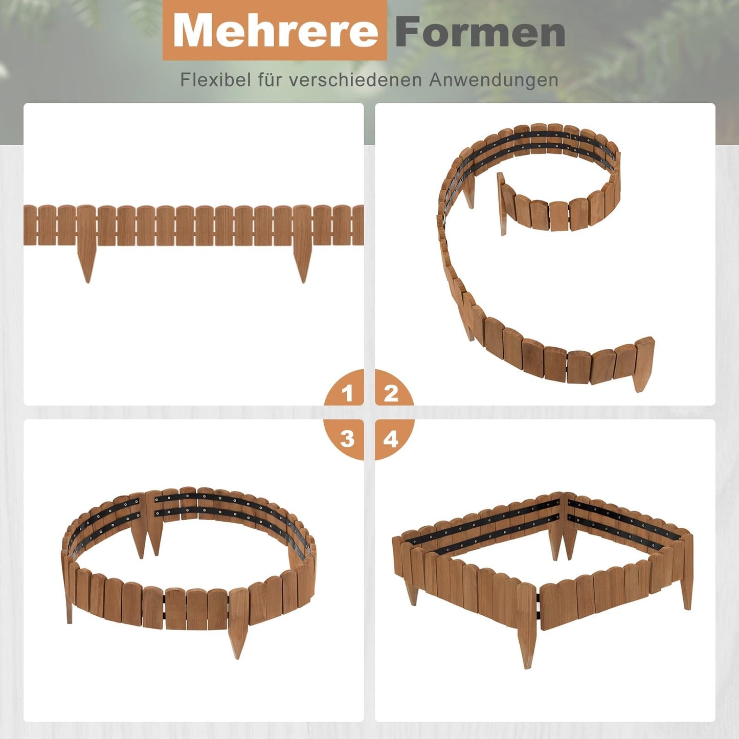 Decorative Wooden Lawn Fence,