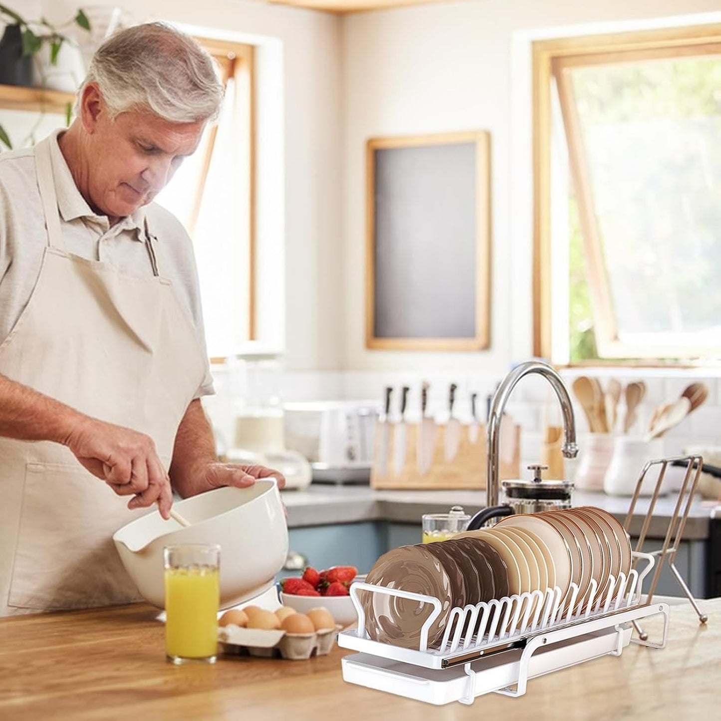 Kitchenn Large Dish Drying Rack