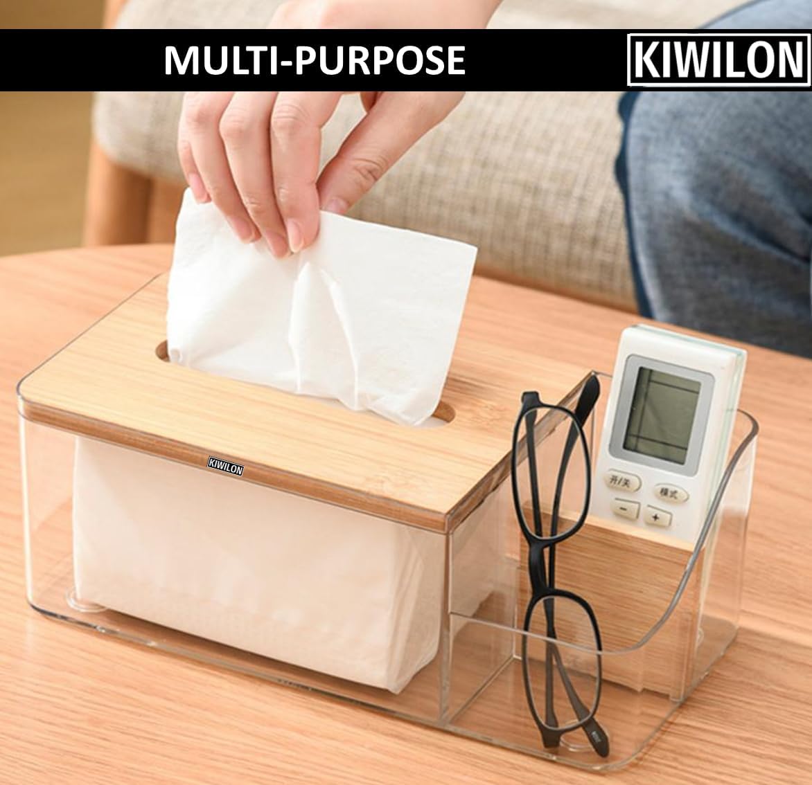 Multi-Purpose Tissue Paper Holder Box