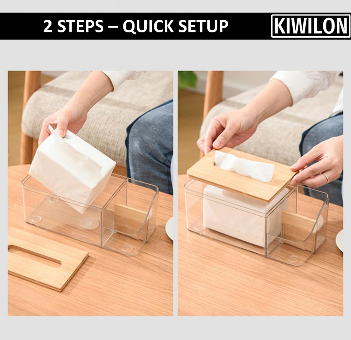Multi-Purpose Tissue Paper Holder Box