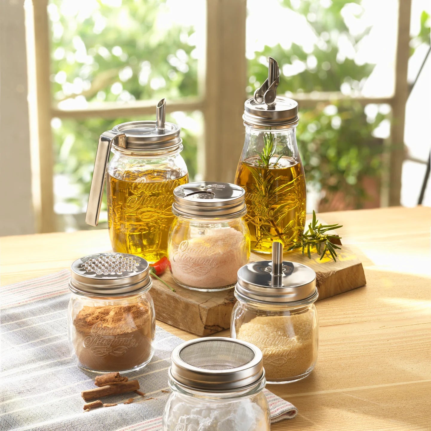 6 pcs Glass Jars