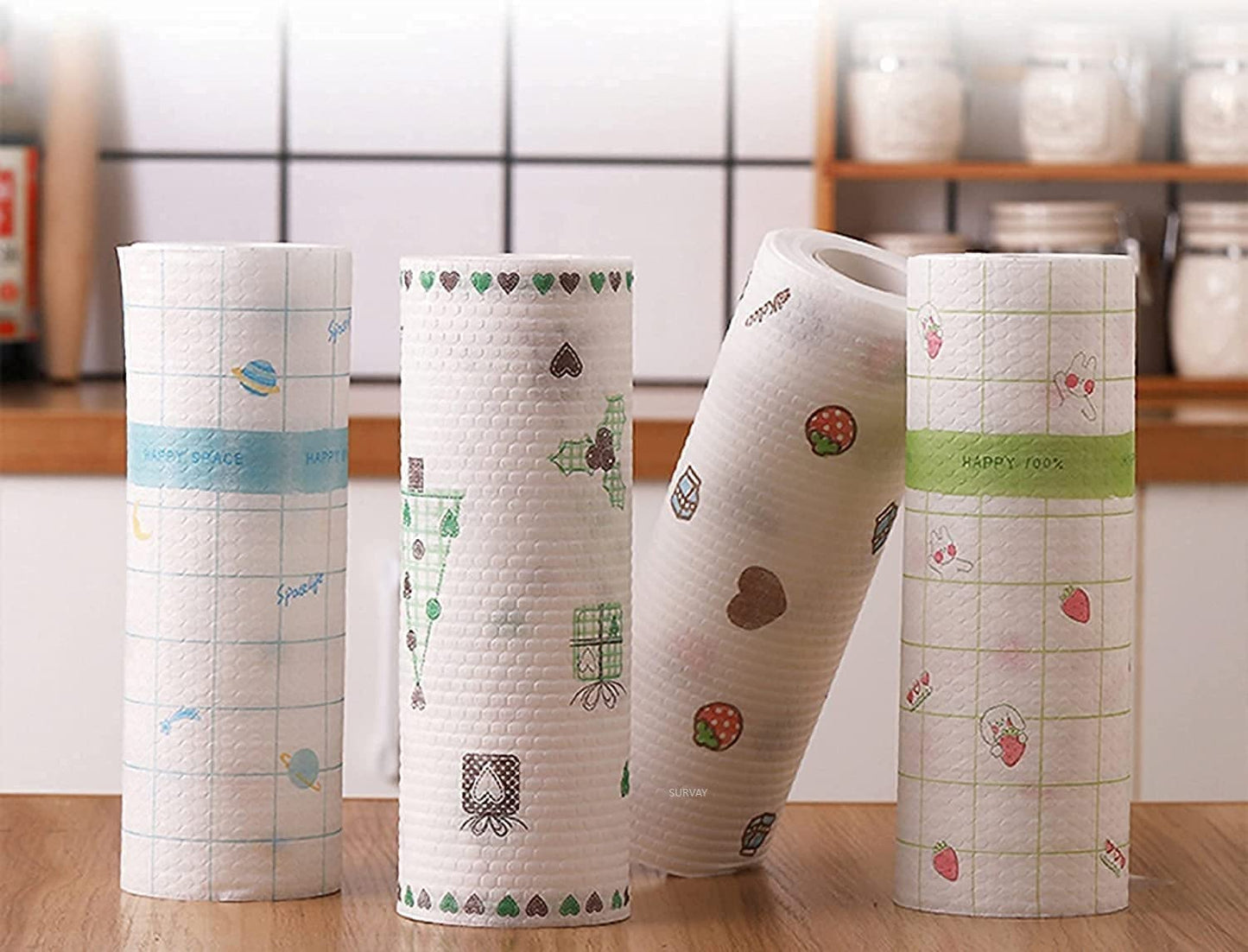 50 Sheets Roll Reusable Oil-absorbing Lazy Rag