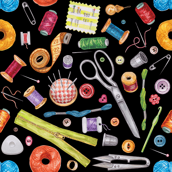 100 Pcs Sewing Case Travel Set