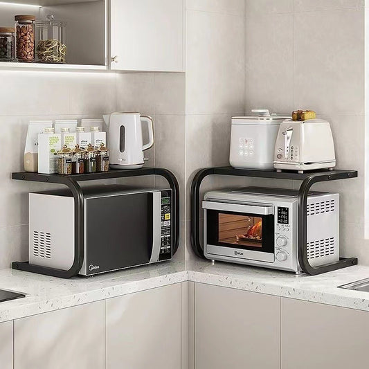 Double-Layer Microwave Oven Rack Organizer