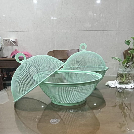 Set of 2 Fruit Basket with Lid