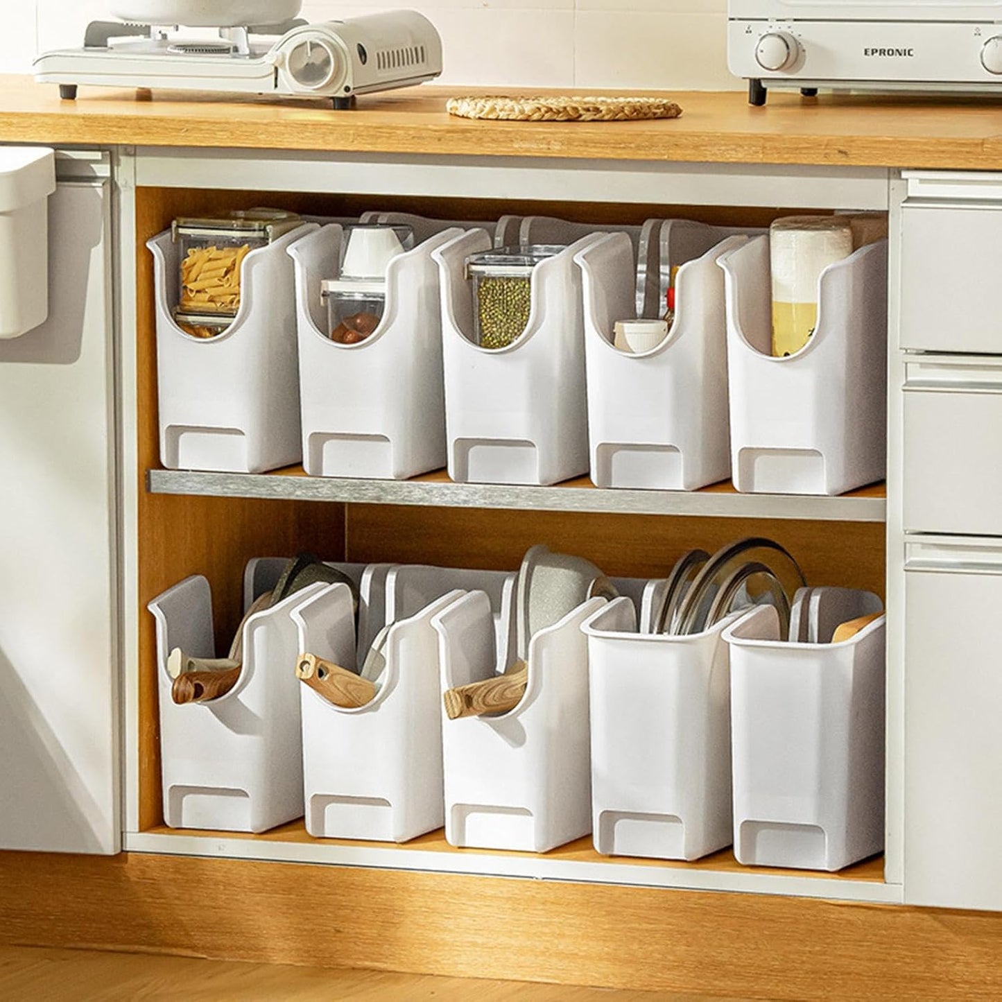Pot Lid Organizer Rack