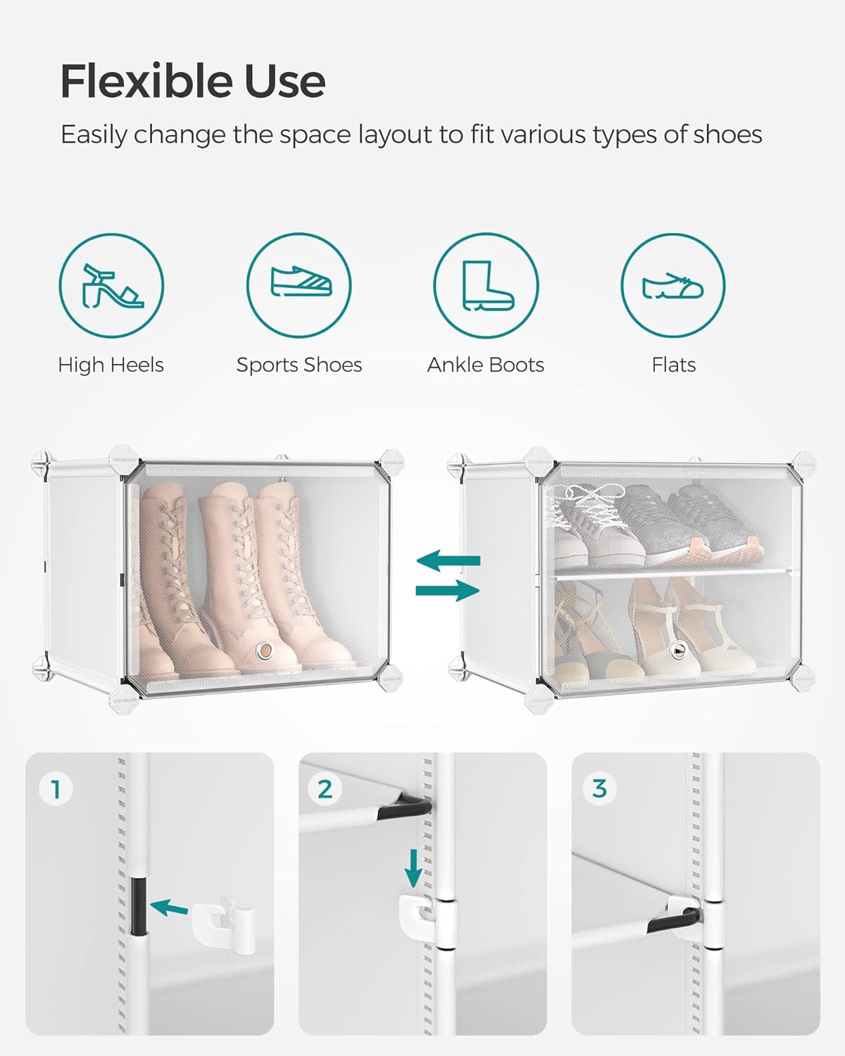 SONGMICS 8-Slot Shoe Rack