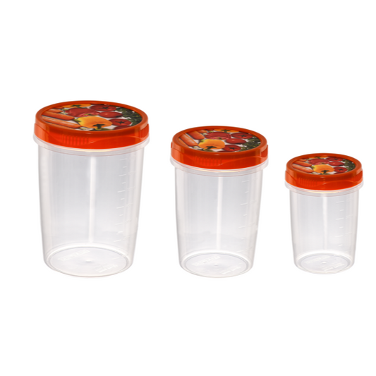 Set of 3 Kitchen Storage Canister