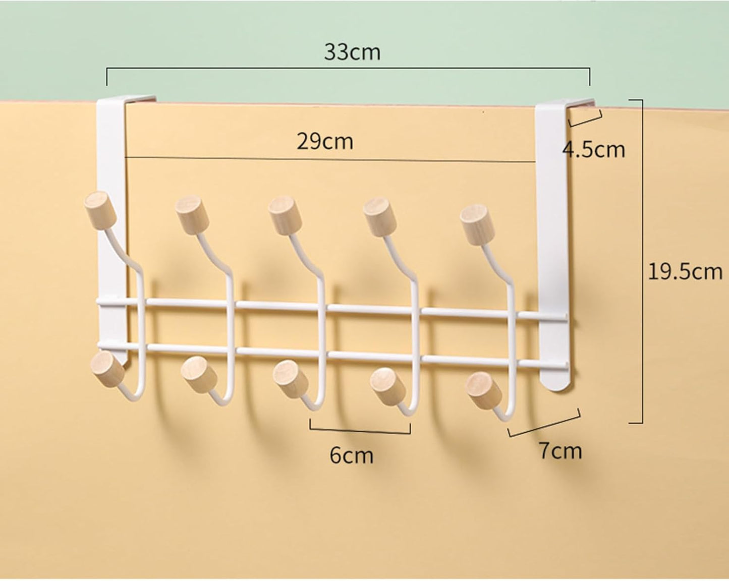 TAME Over The Door Hooks 2 Layers