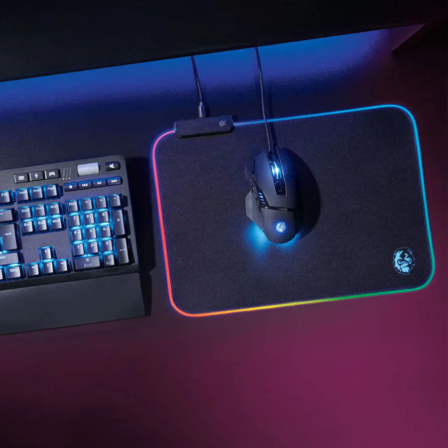 Silver Crest Gaming Mousepad Rgb