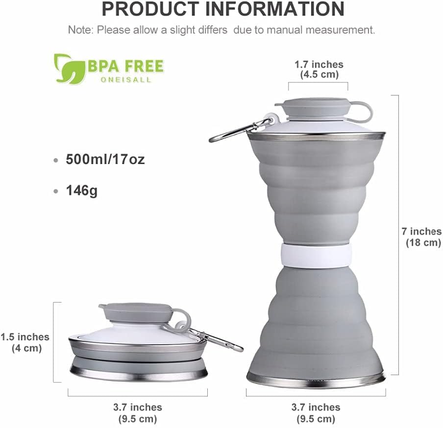 TRASSLE Collapsible Water Bottle