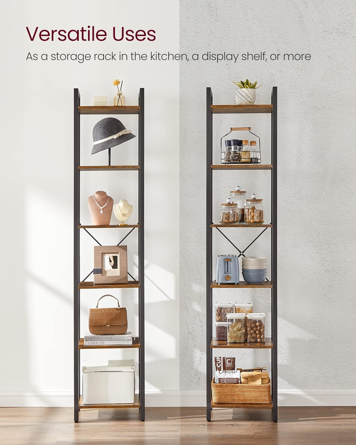 VASAGLE 6-Tier Bookshelf