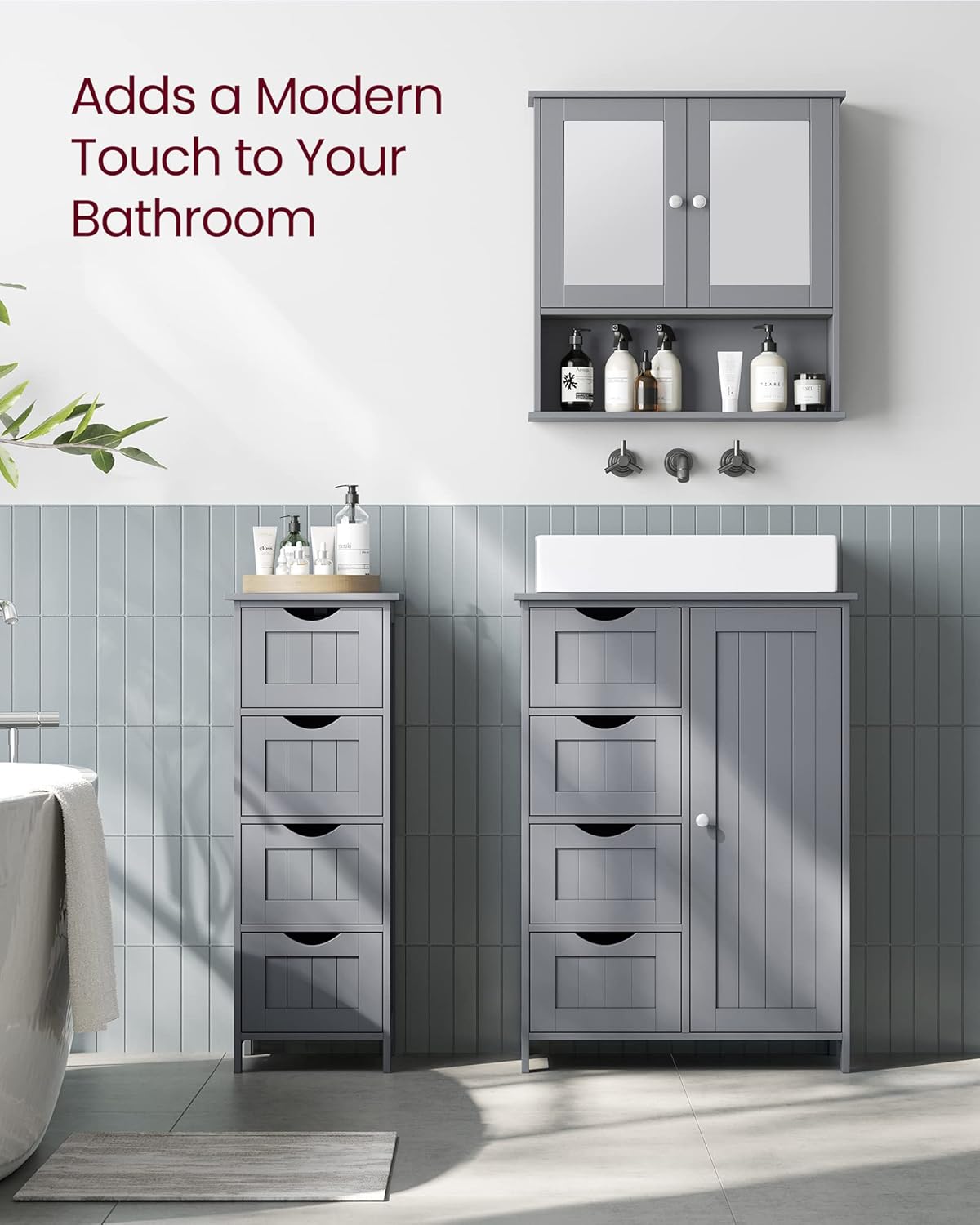 VASAGLE Floor Storage Cabinet