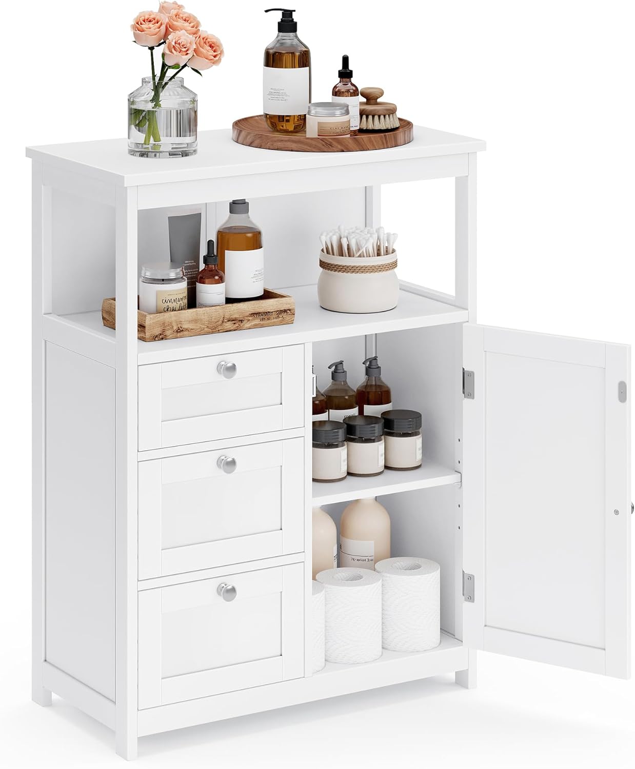 VASAGLE Bathroom Floor Storage Cabinet UBBC542P31V1