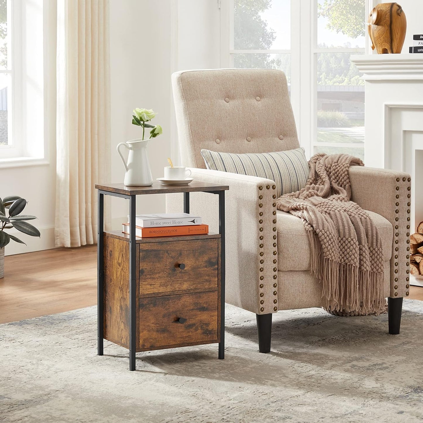 VASAGLE Bedside Table