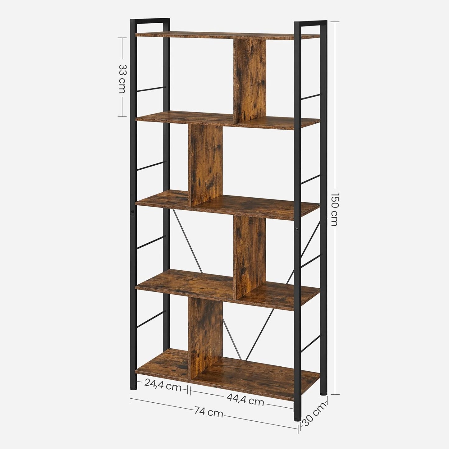 VASAGLE 5 Tier Bookshelf