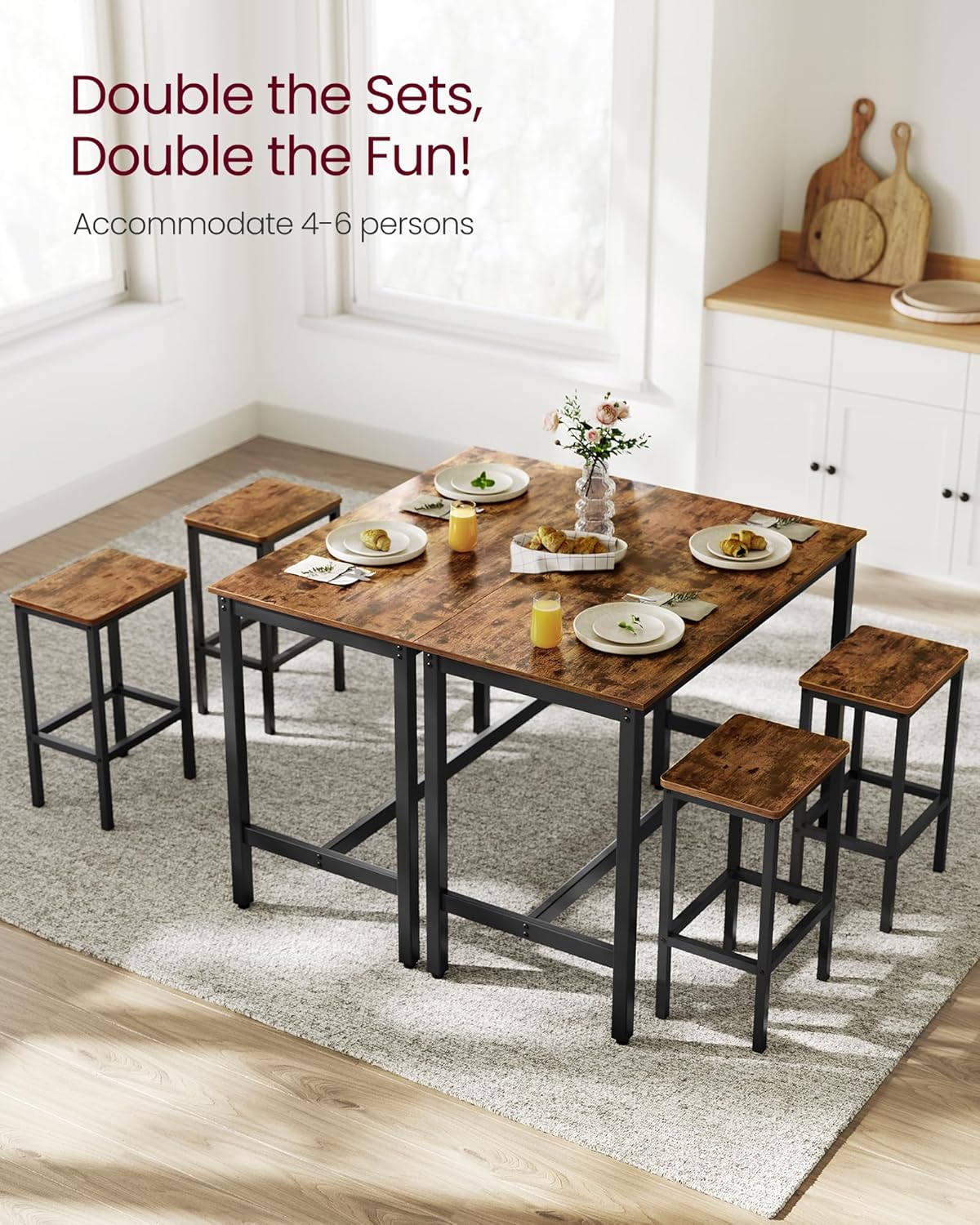 VASAGLE Dining Table Set