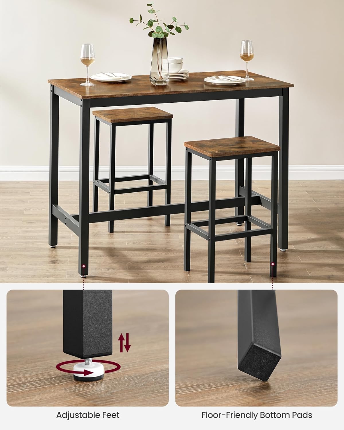 VASAGLE Dining Table Set