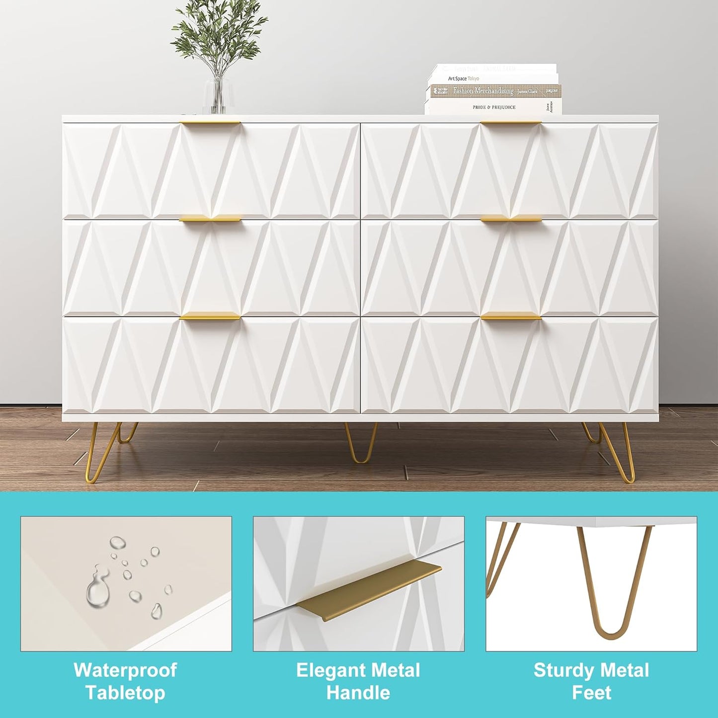 6 Drawer Dresser for Bedroom