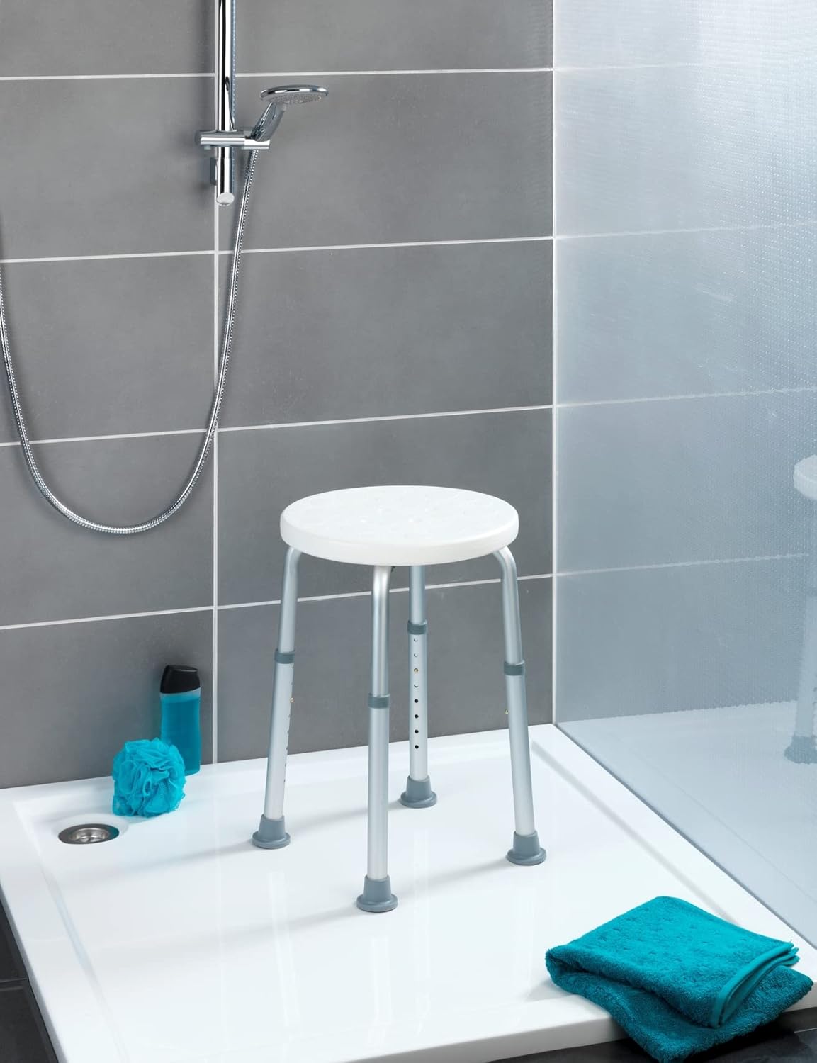WENKO Adjustable Bath Stool