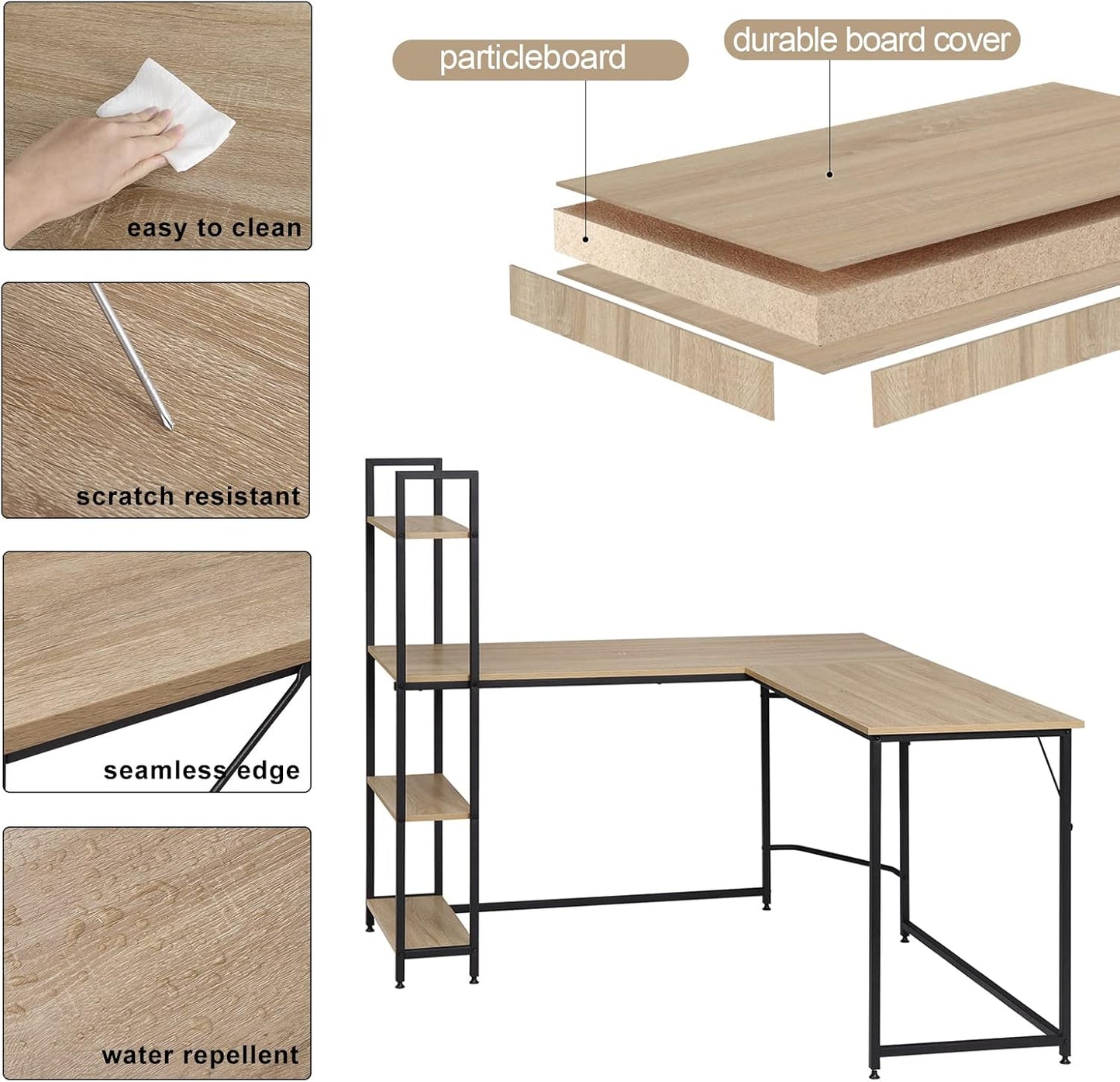 WOLTU Corner Desk