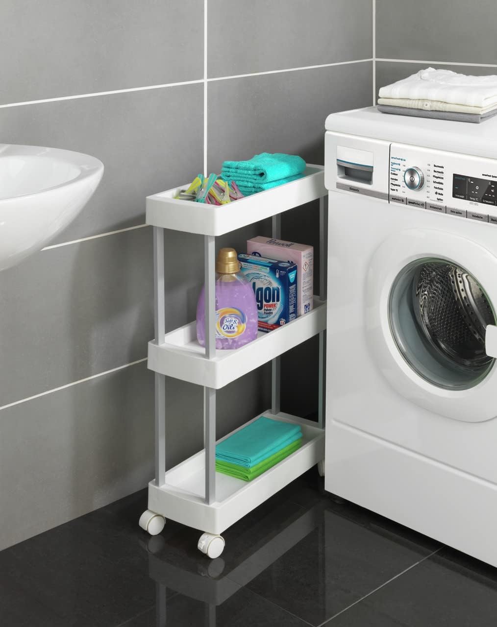 Wenko Mino, Serving, Bathroom, Household Trolley